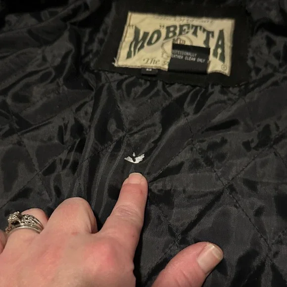 Mobetta The Original Authentic Black Suede Bomber Jacket Mens Size M